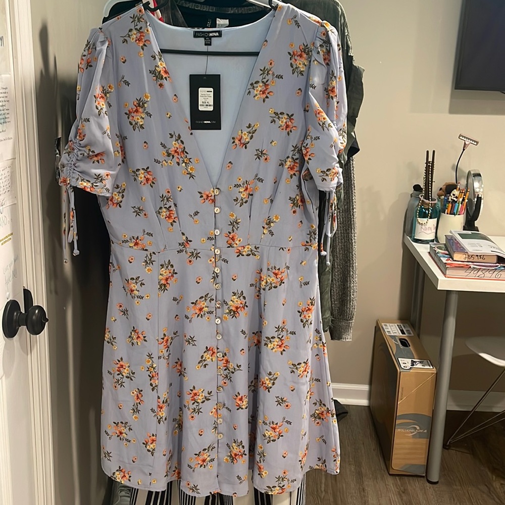 Fashion Nova Gentle Touch Floral Mini Dress